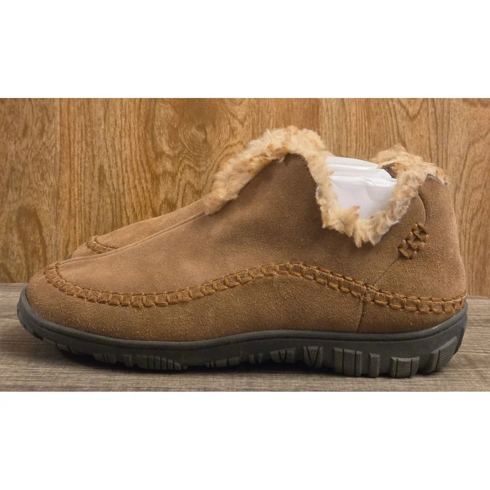 Clarks Mid Casual‎ Slippers Shoes Mens Size 10 Brown Tan